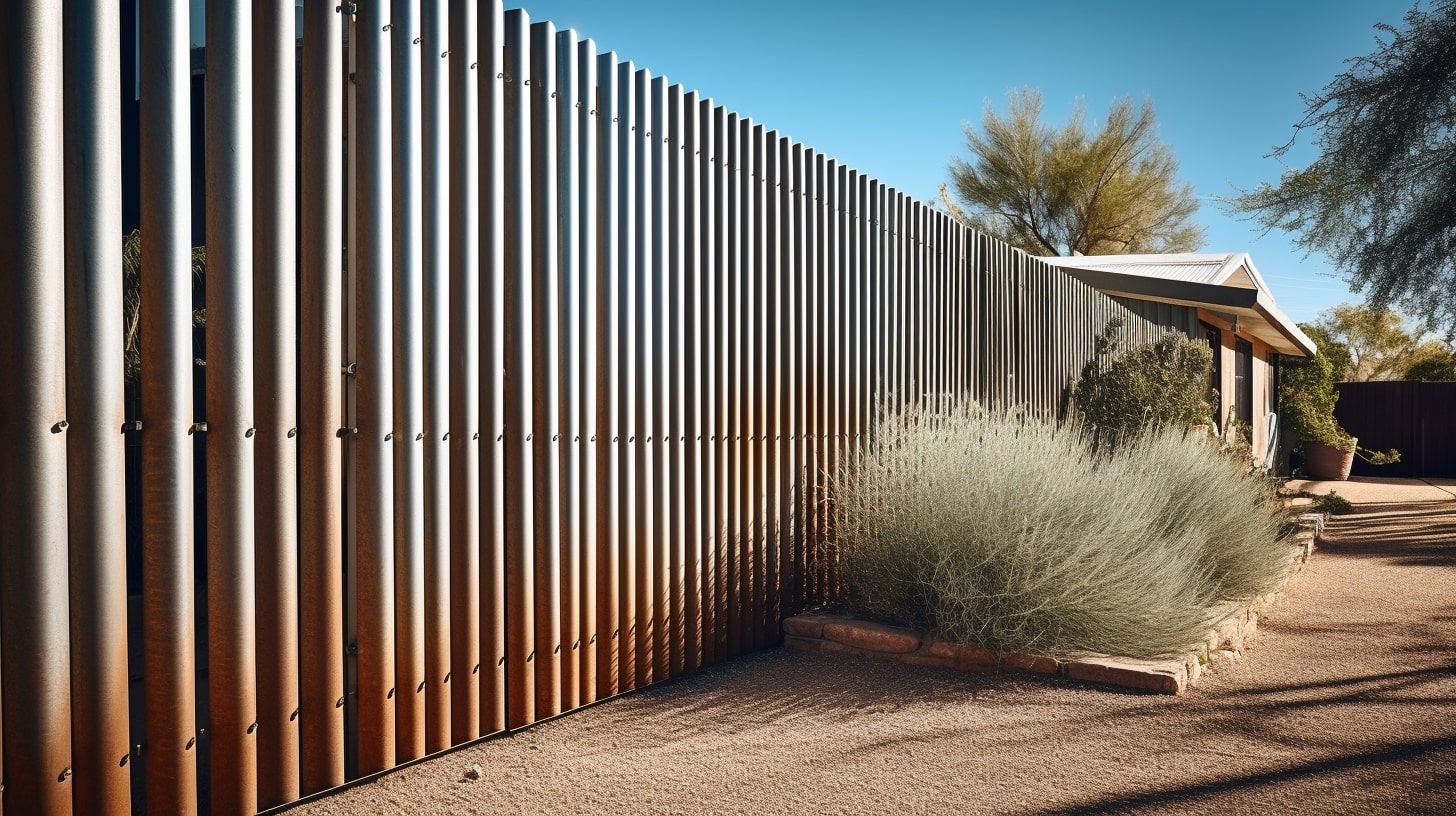 corrugated metal fence tucson AZ